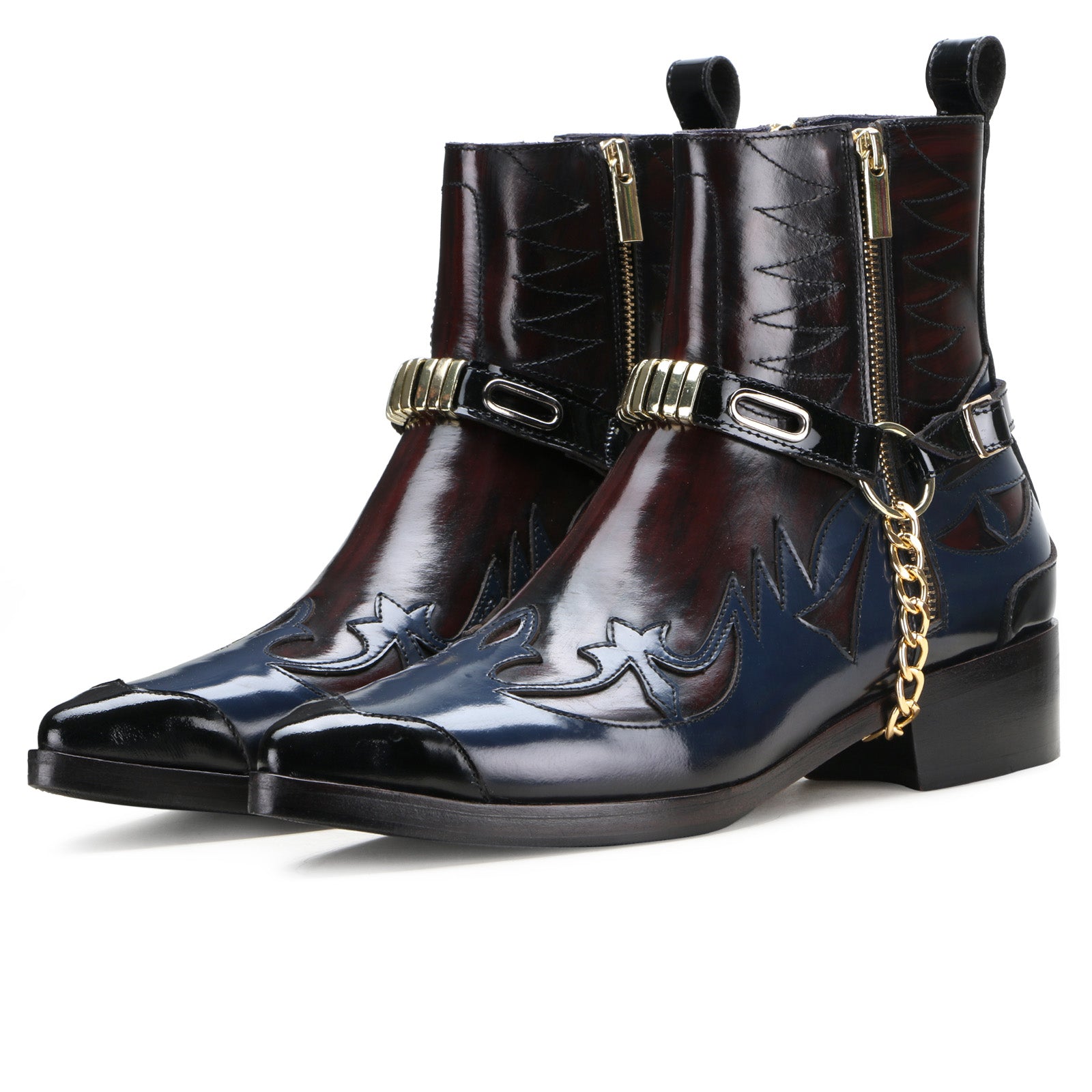 Santiago Cowboy Boots - Blue