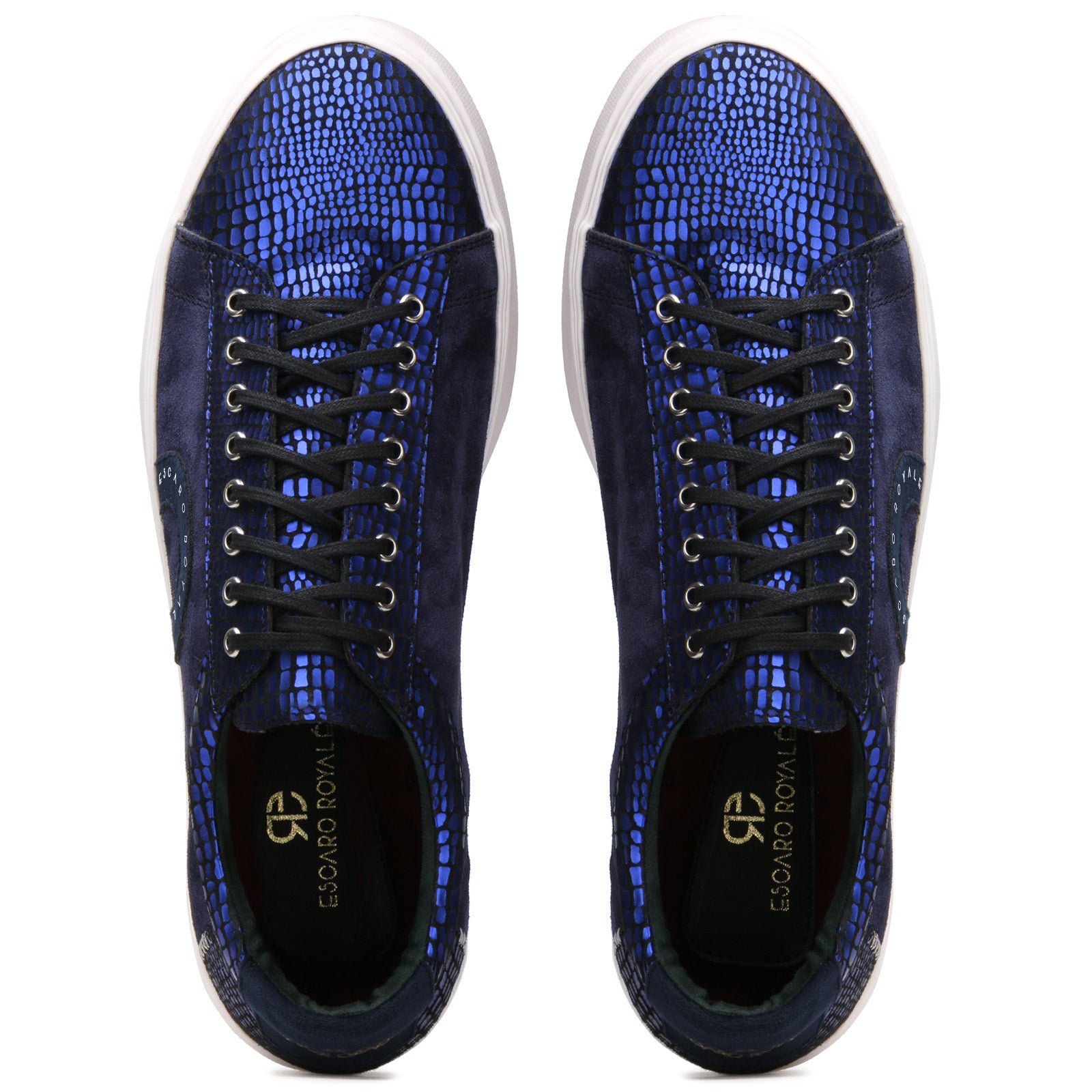 Orion Blue Leather Sneakers