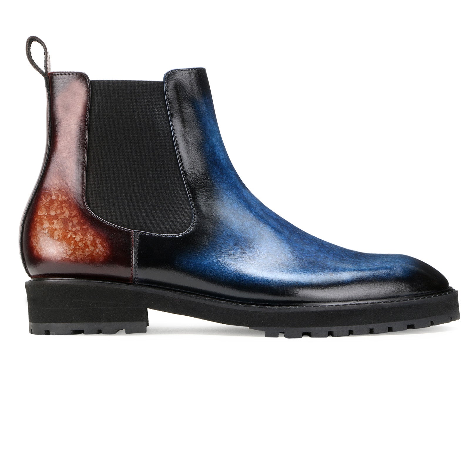 Marrone Chelsea Boots In Blue Brown