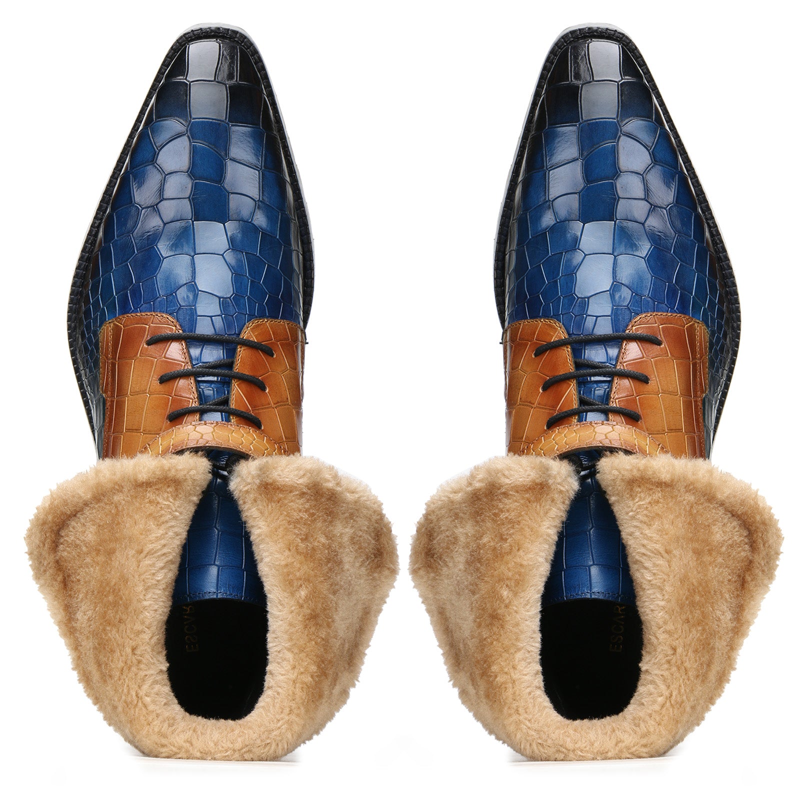 Stalwart Tanblue Designer Fur Boots