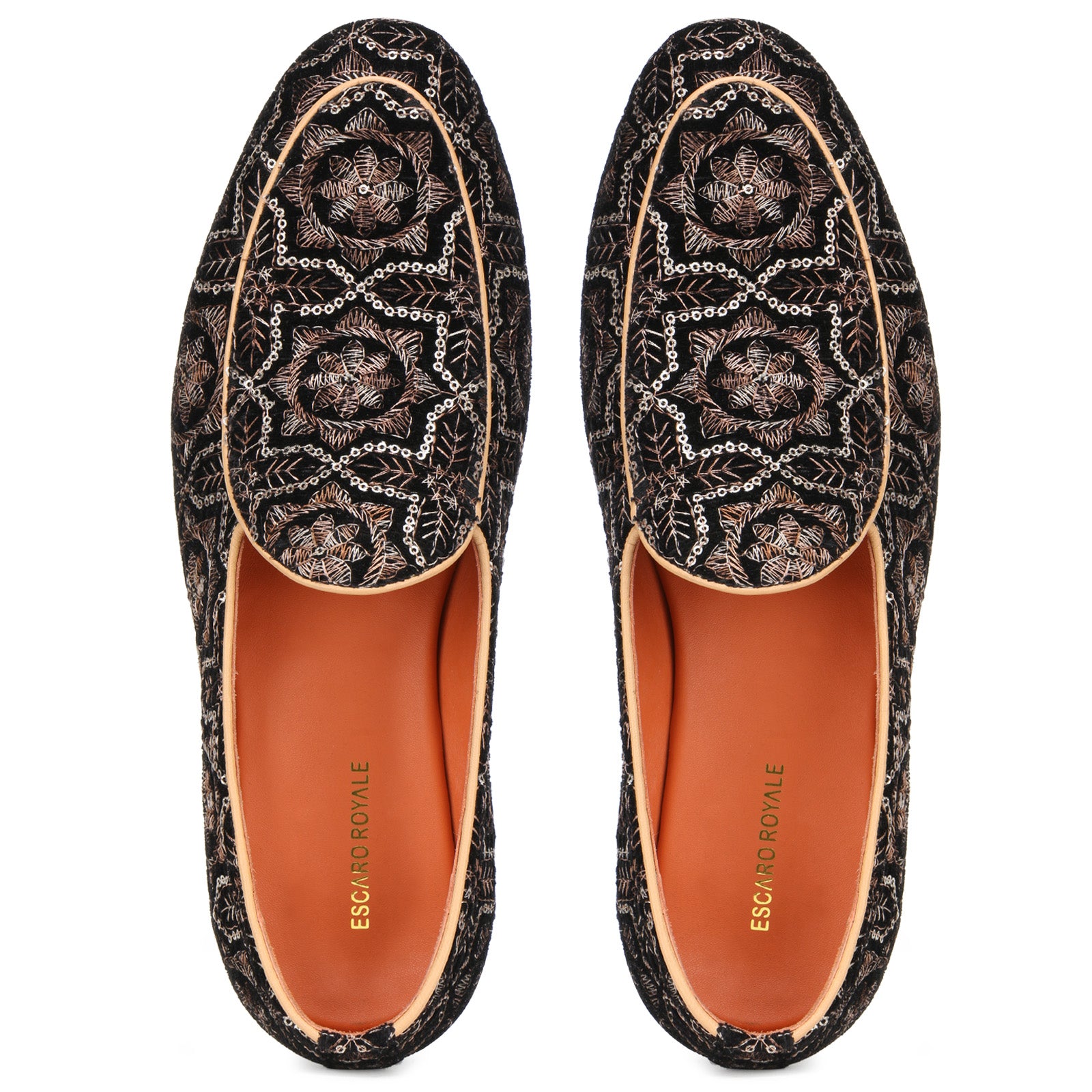 Wedlock Black-Beige Designer Loafers